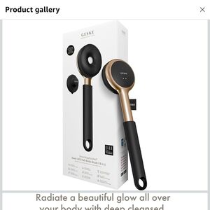 Black and Gold Sonic LED Body Brush